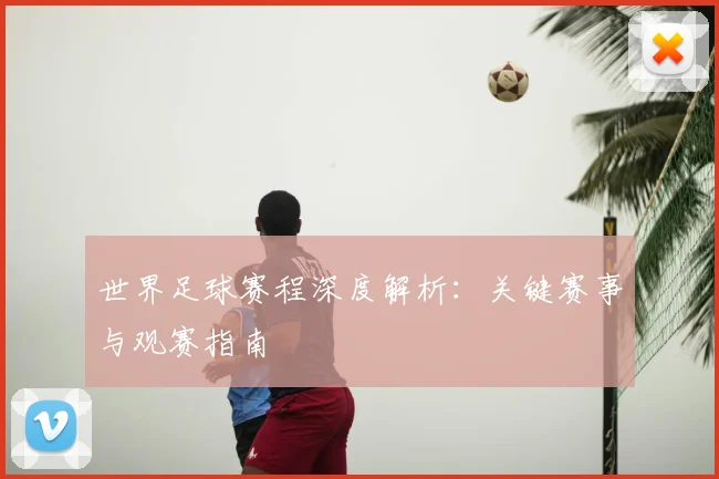 世界足球赛程深度解析：关键赛事与观赛指南