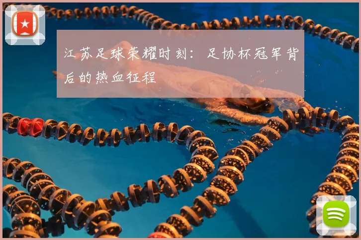江苏足球荣耀时刻：足协杯冠军背后的热血征程